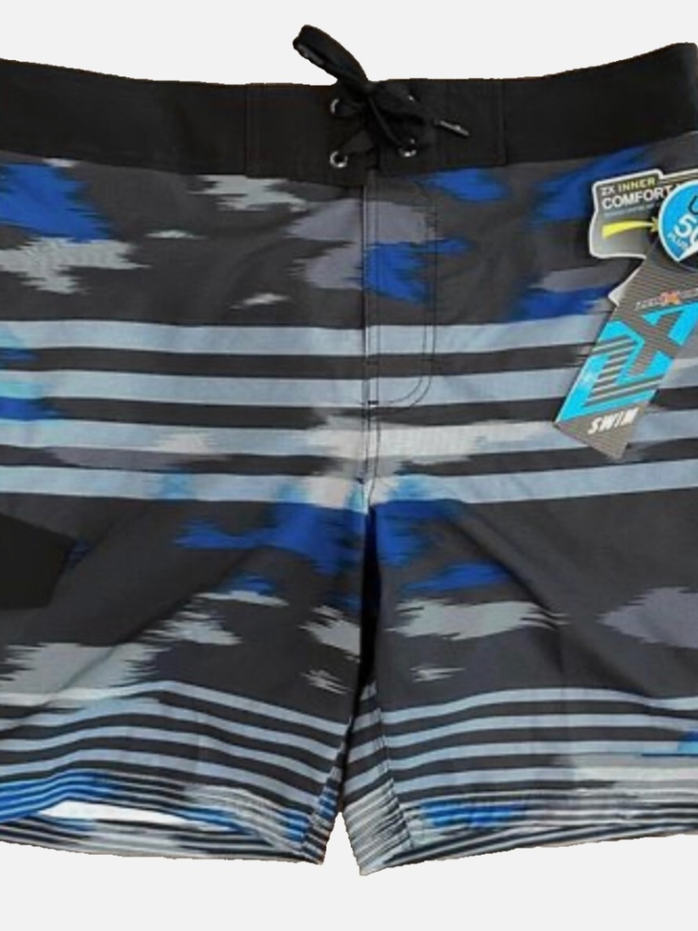 New With Tags Zeroxposur Men's Size L Swim Shorts Suit Stretch UPF 50+